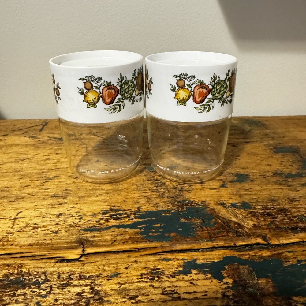 Pyrex Vintage Spice of Life Lidded Jars